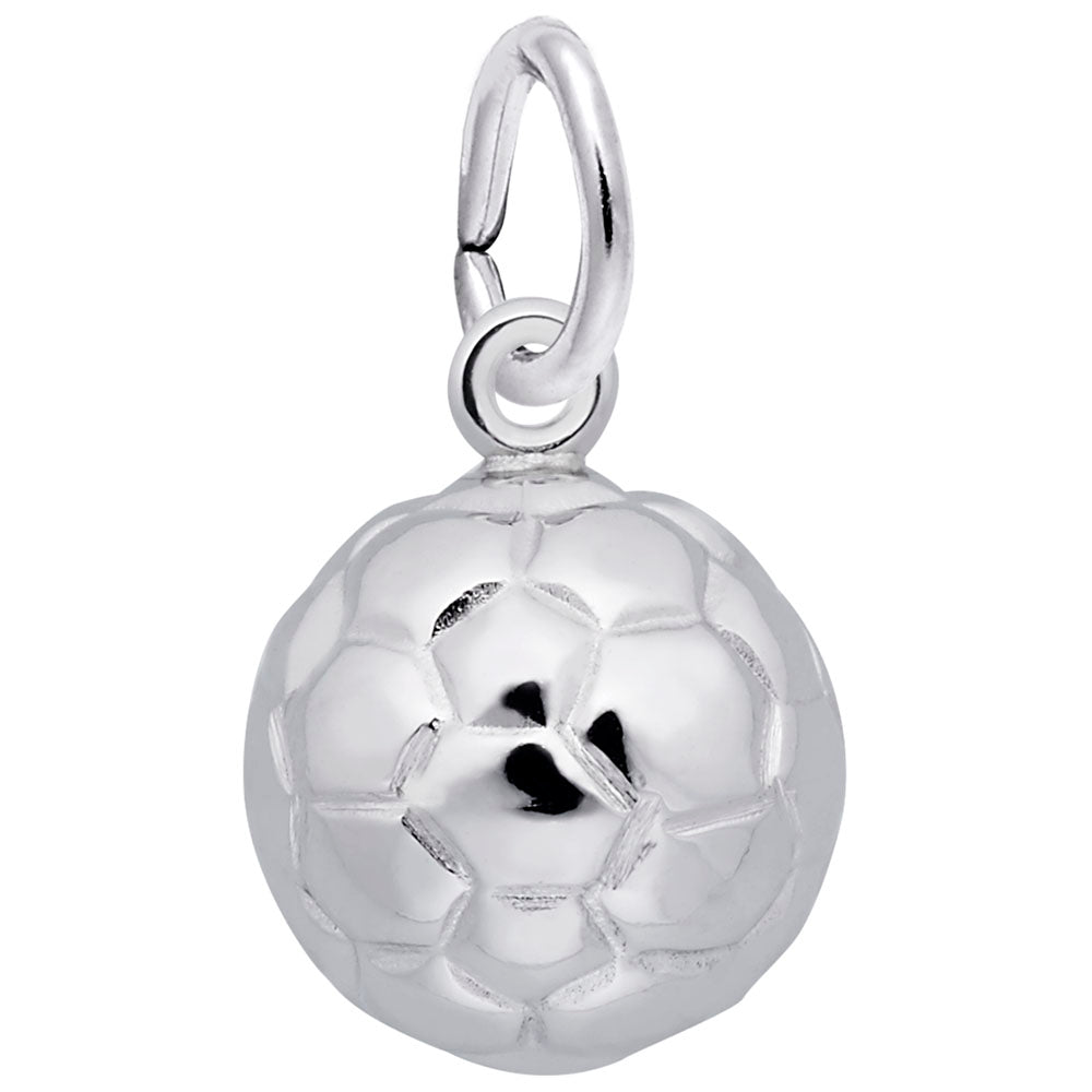 Sterling Silver Soccer Ball Charm