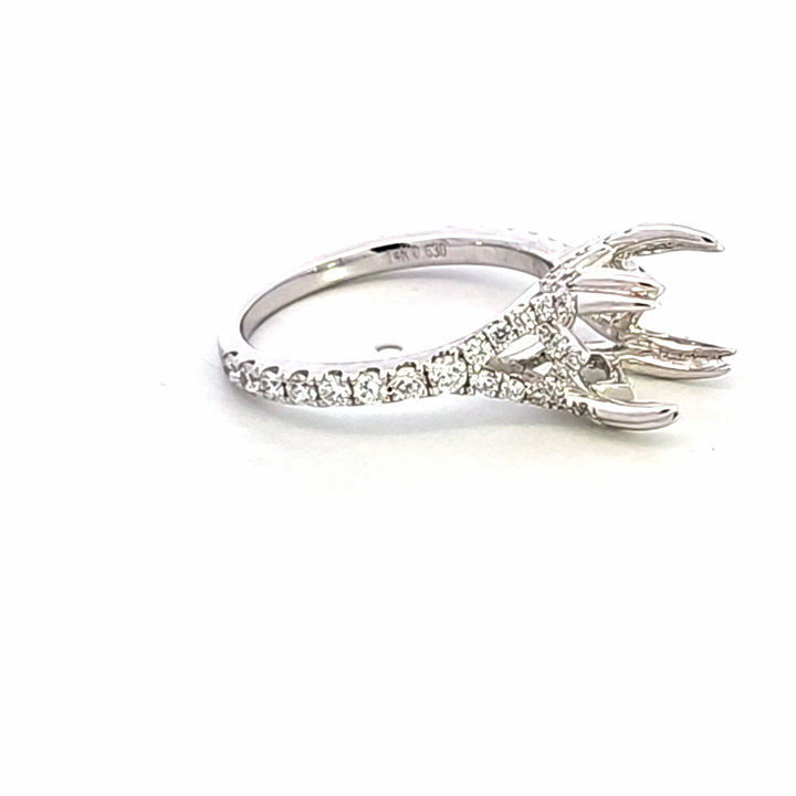 14KW Diamond Semi Mount Engagement Ring