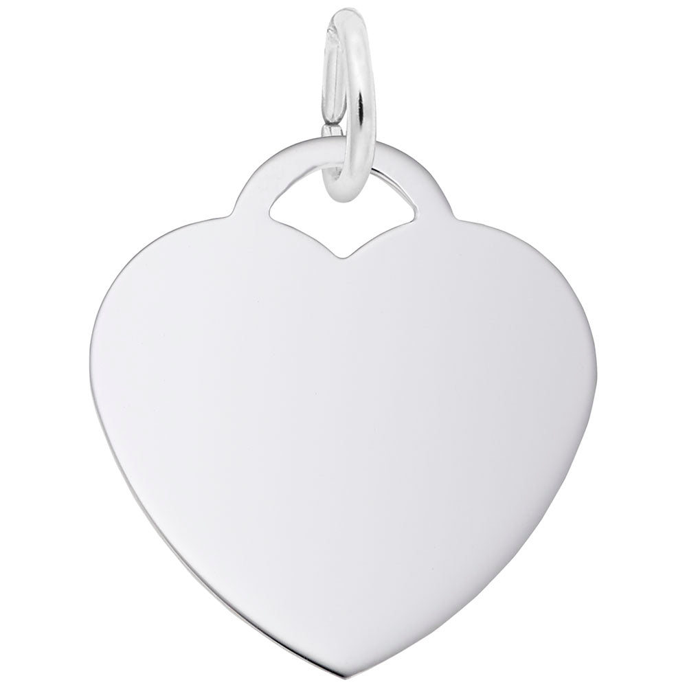 Sterling Silver Medium Heart Charm