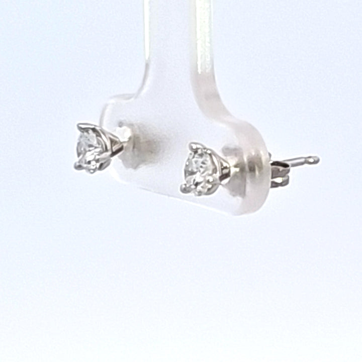 14KW 1/2 ctw Diamond Stud Earrings