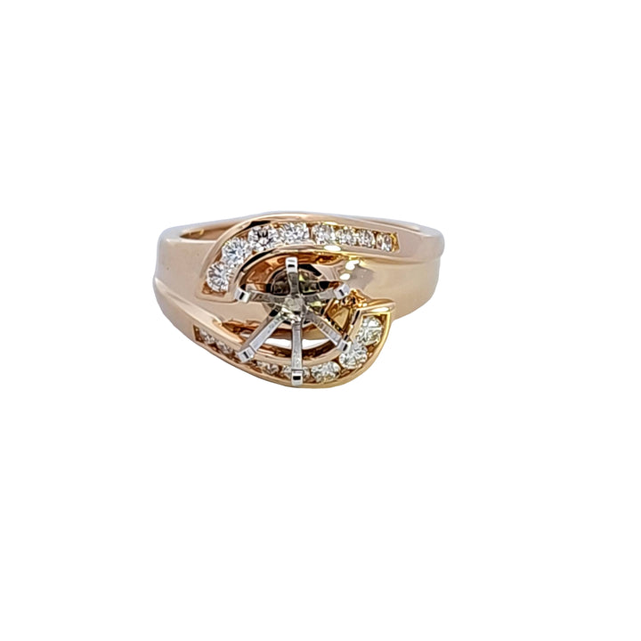 14KY Diamond Semi Mount Engagement Ring