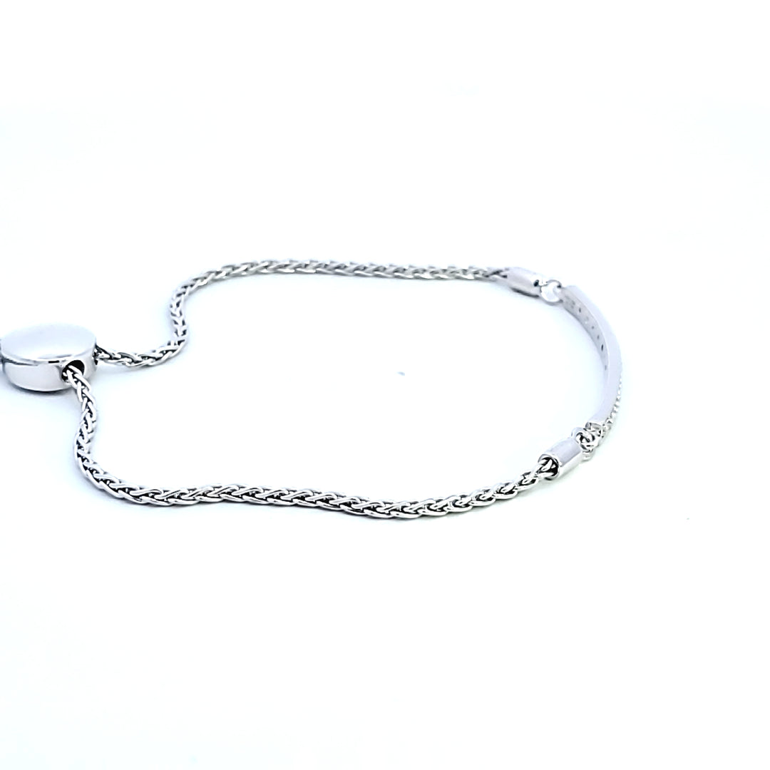 SS Bar Lariat Diamond Bracelet