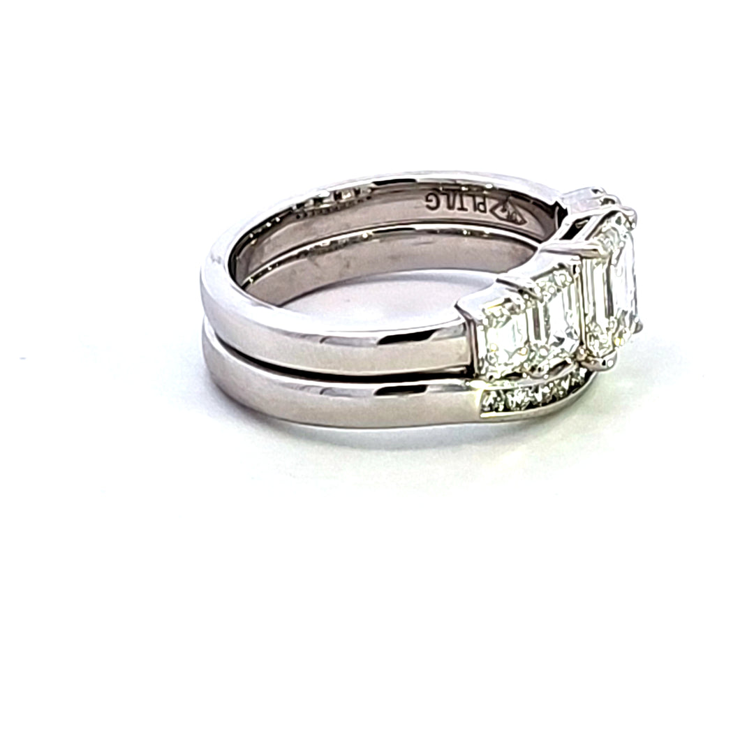 Platinum Lab Grown Wedding Set