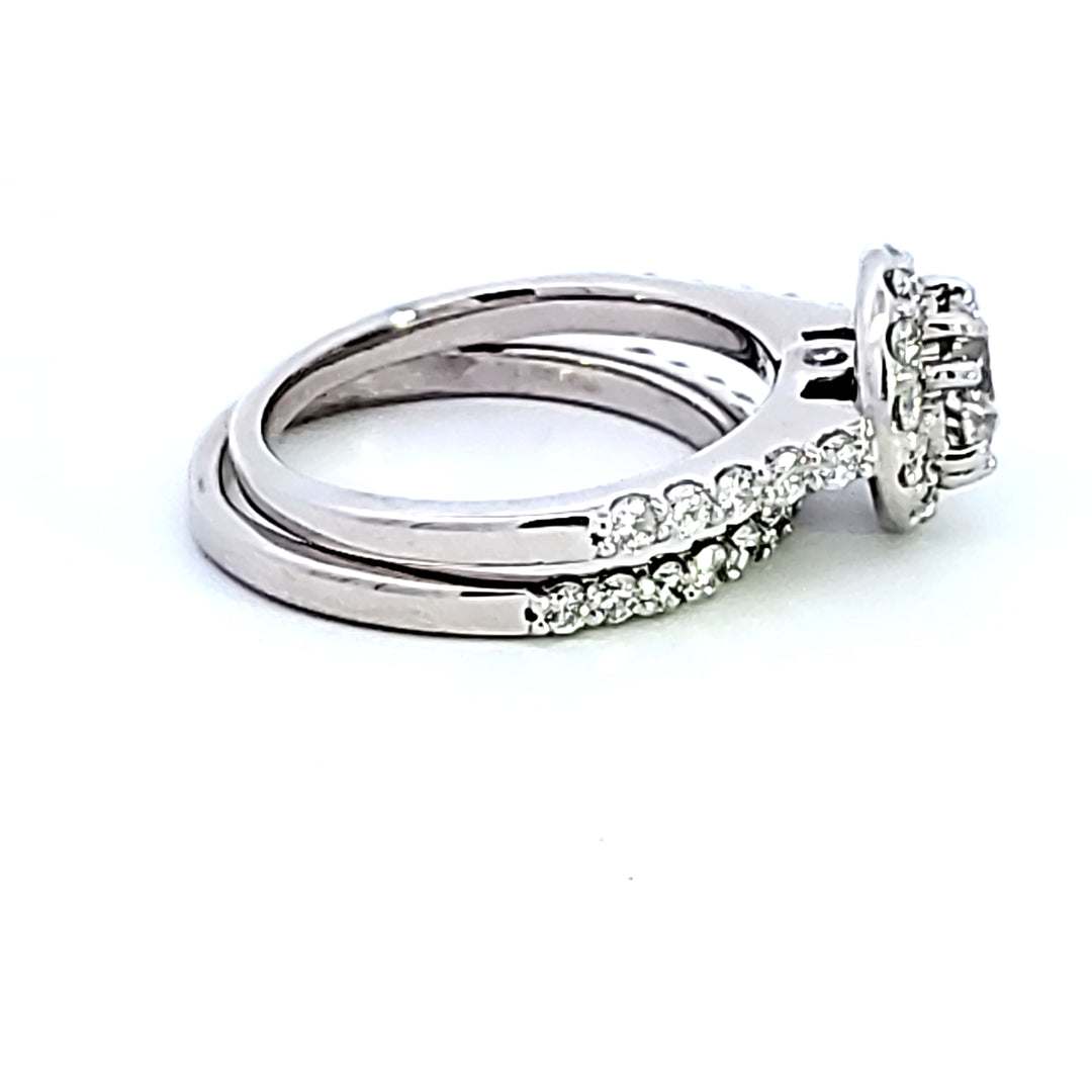 14KW Round Diamond Wedding Set