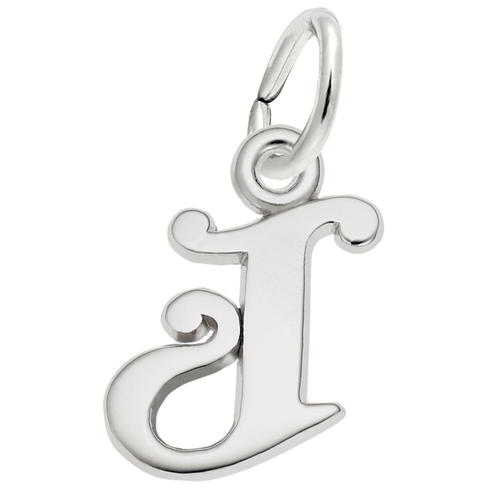 Sterling Silver Initial J Charm