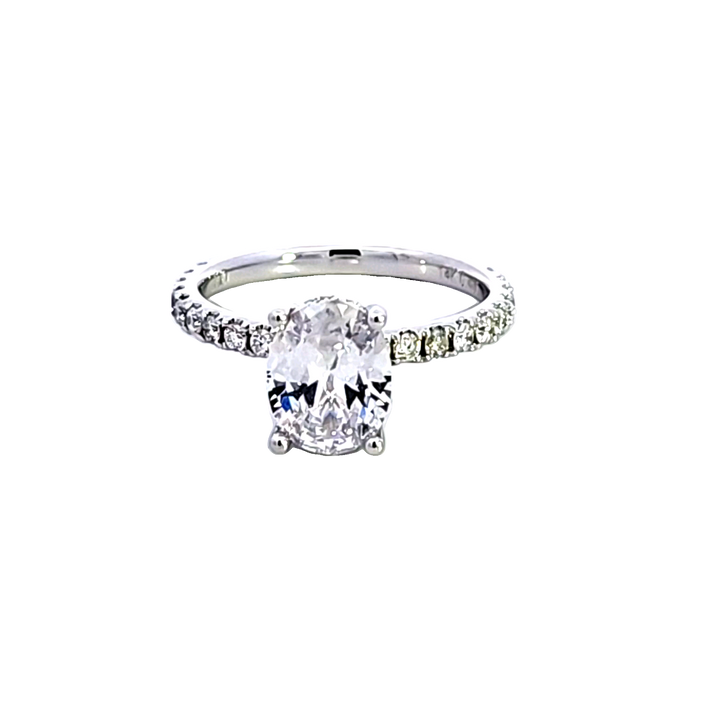 14KW Diamond Semi Mount Engagement Ring