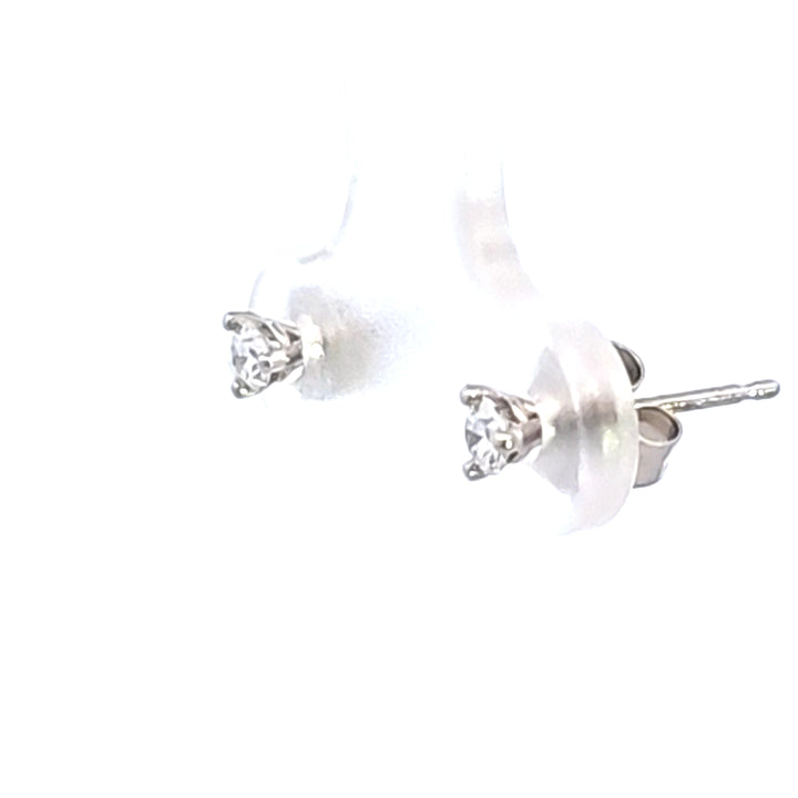 14KW 1/7 ctw Diamond Martini Stud Earrings