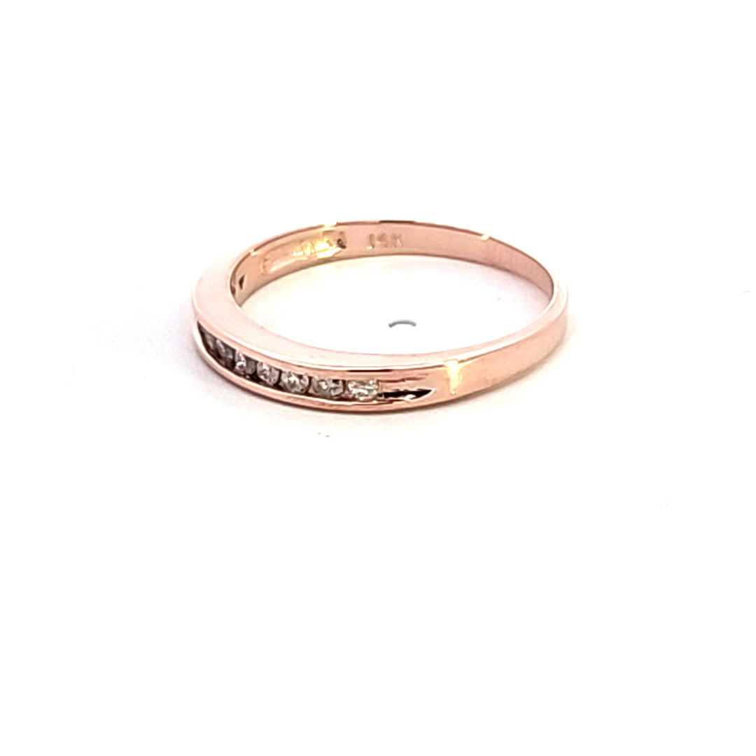 14KR Diamond Wedding Band
