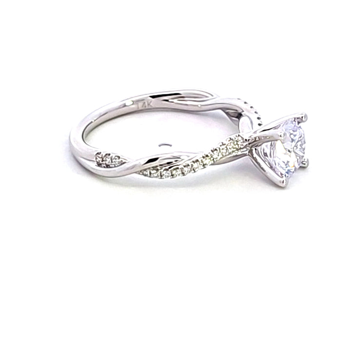 14KW Diamond Semi Mount Engagement Ring