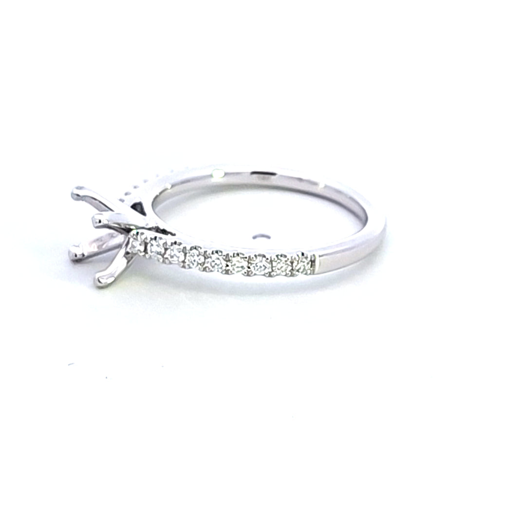14KW Diamond Semi Mount Engagement Ring