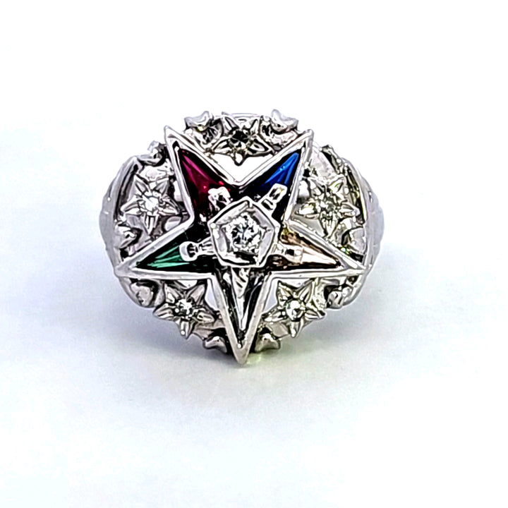 14KW Eastern Star Estate Ring