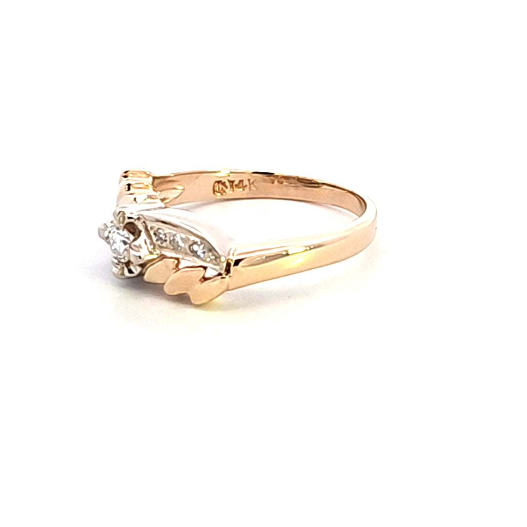 14KY Diamond Estate Ring