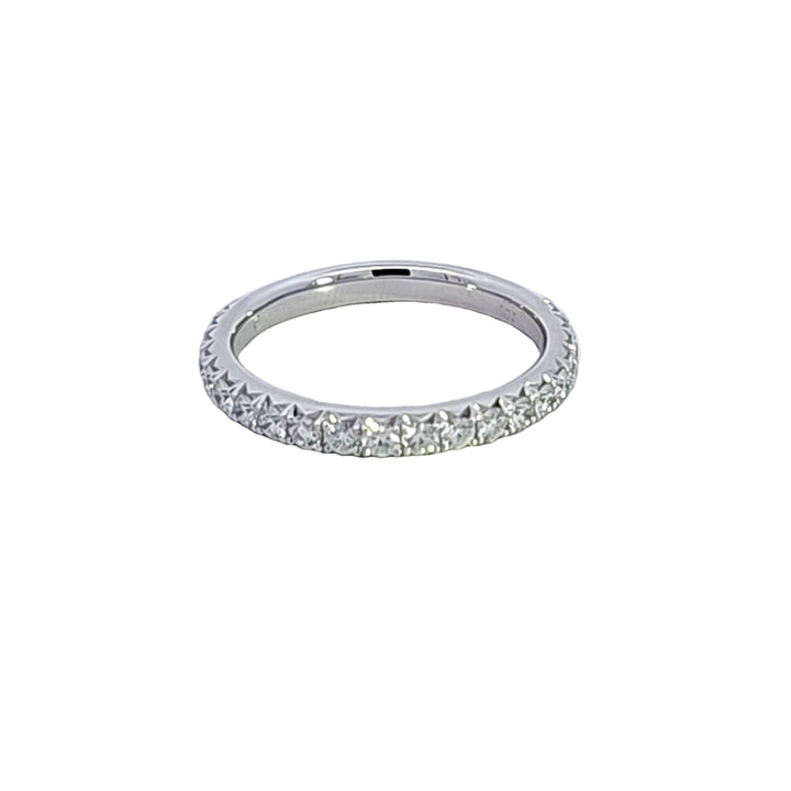 Platinum Hearts on Fire Diamond "Vela French Cut Pave" Wedding Band