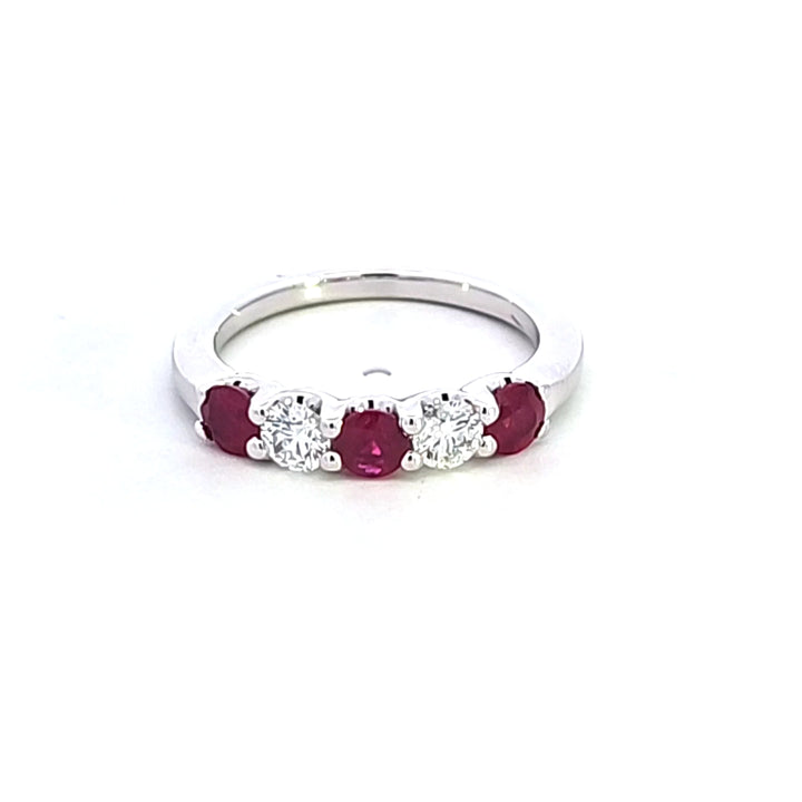 14KW Ruby and Diamond Ring