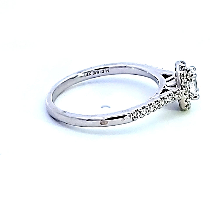 14KR Oval Shape Diamond Engagement Ring