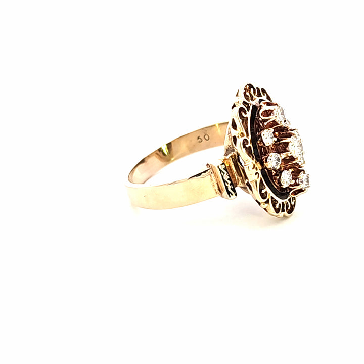 14KY Diamond Vintage Estate Ring