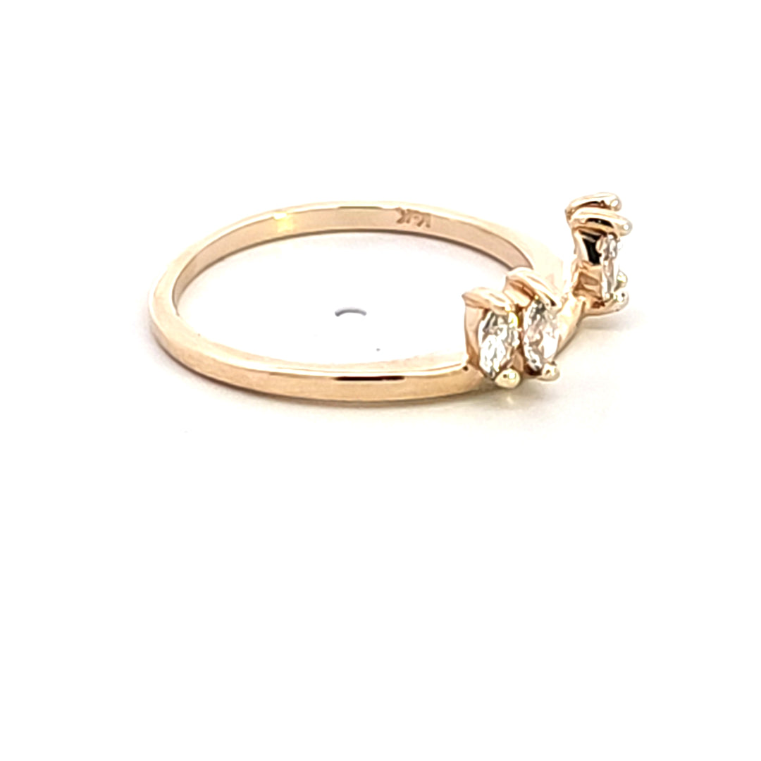 14KY Diamond Wrap Wedding Band