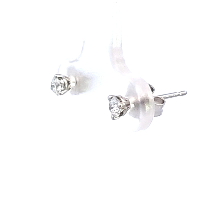 14KW 1/5 ctw Diamond Martini Stud Earrings
