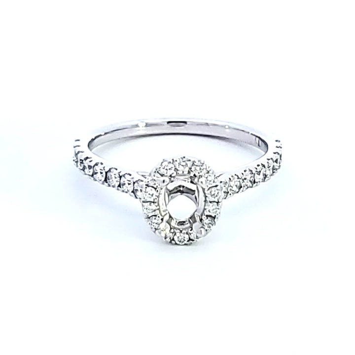14KW Diamond Semi Mount Engagement Ring