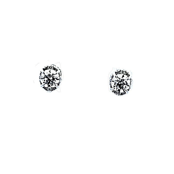 18KW Hearts on Fire "Ellipse Diamond" Earrings