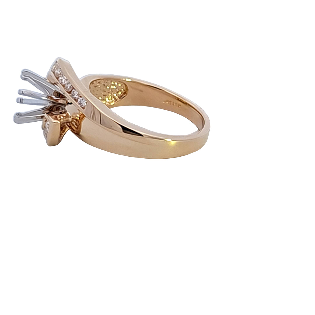 14KY Diamond Semi Mount Engagement Ring