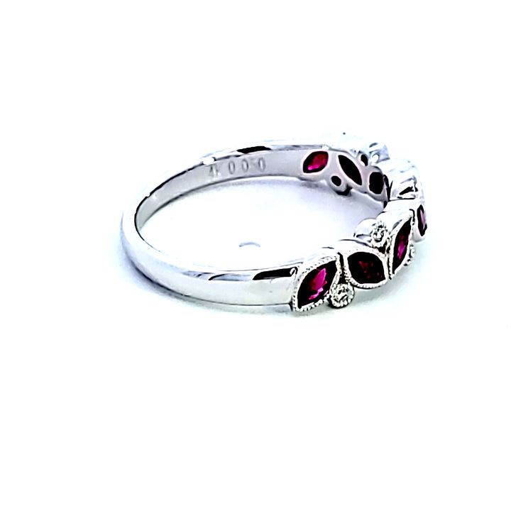14KW Ruby and Diamond Ring