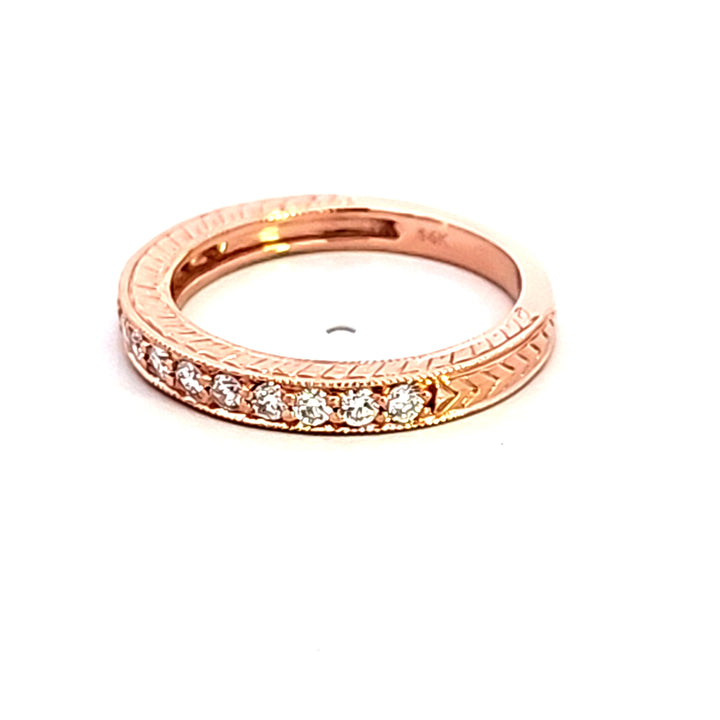 14KR Diamond Wedding Band