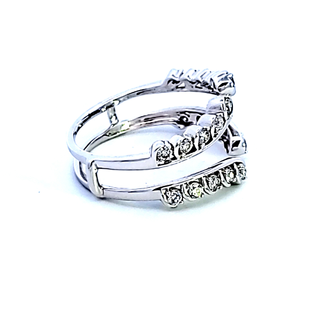 14KW Diamond Insert Wedding Band