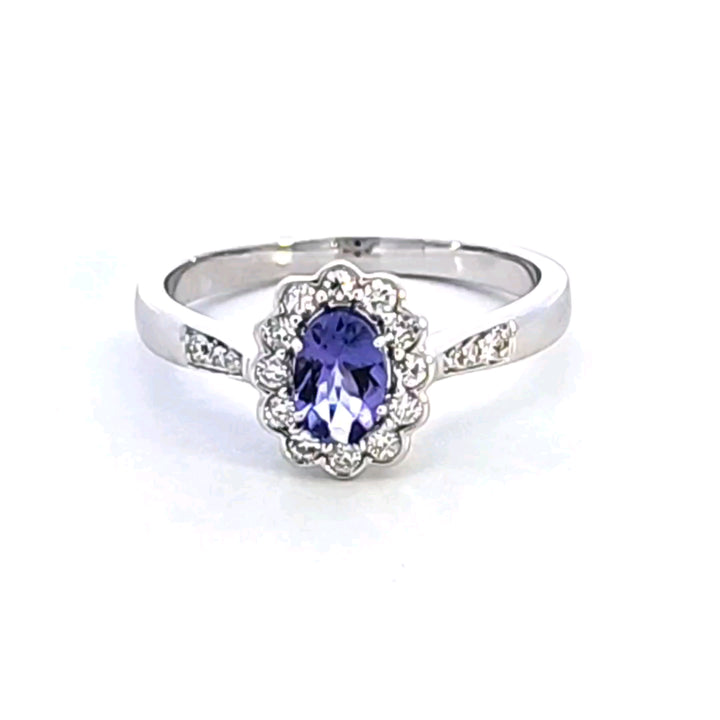 14KW Tanzanite and Diamond Ring