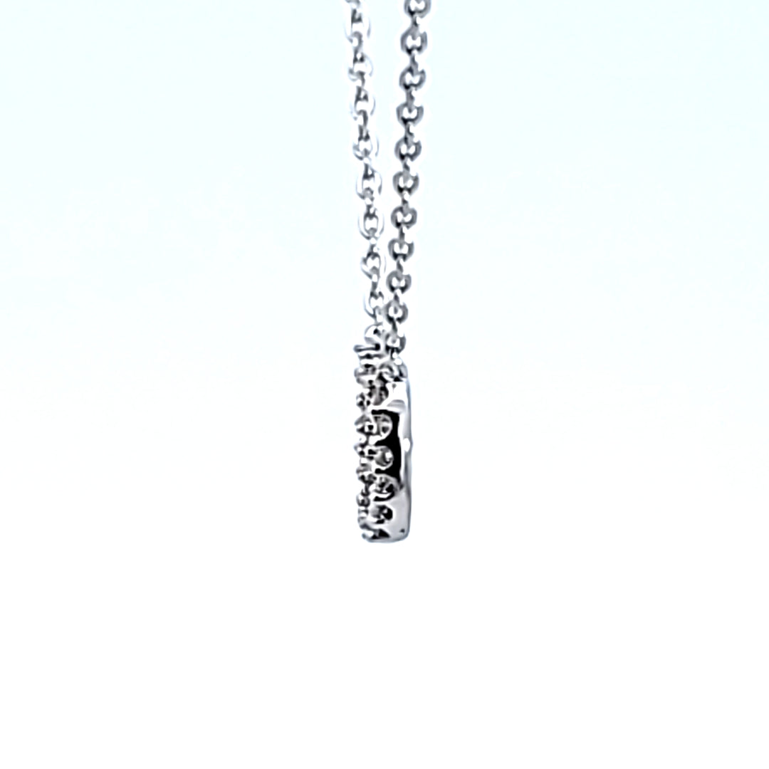 10KW Diamond Initial D Necklace