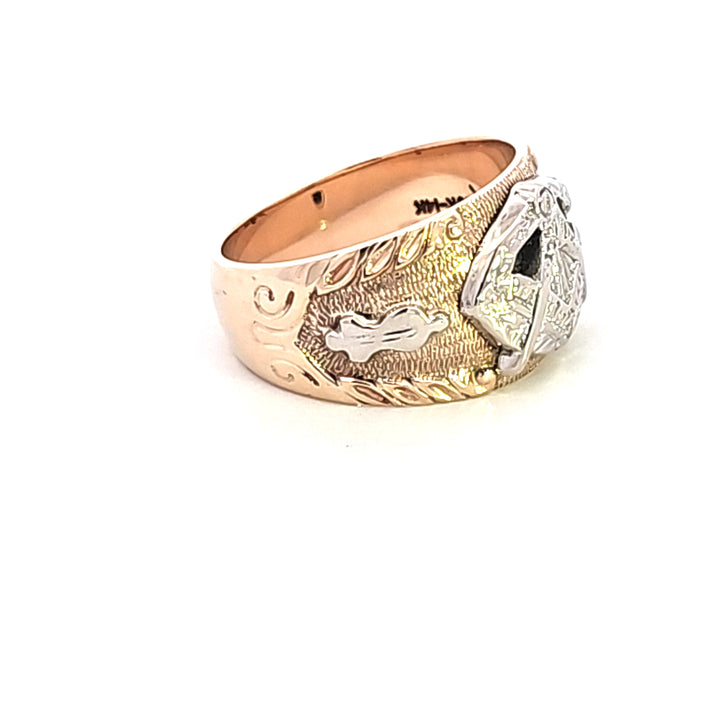 10K/14KTT Masonic Estate Ring