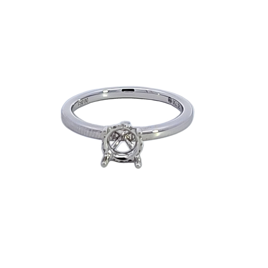 18KW Diamond Semi Mount Engagement Ring