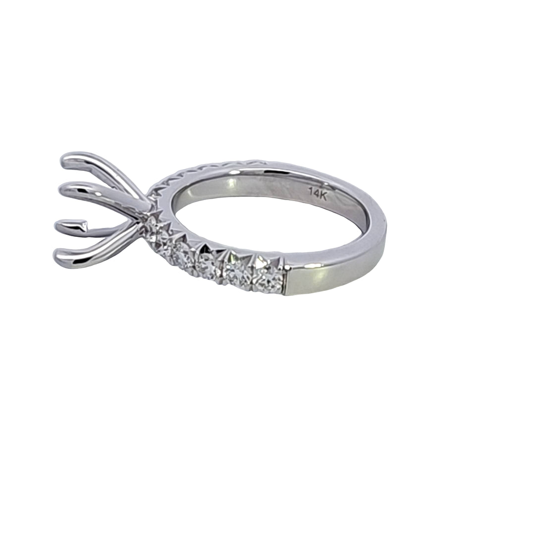 14KW Diamond Semi Mount Engagement Ring