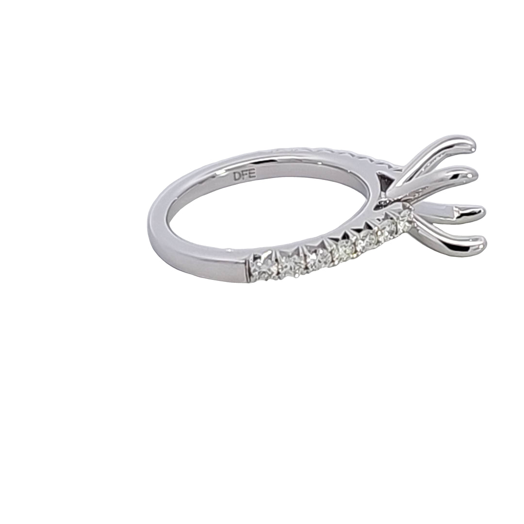 14KW Diamond Semi Mount Engagement Ring