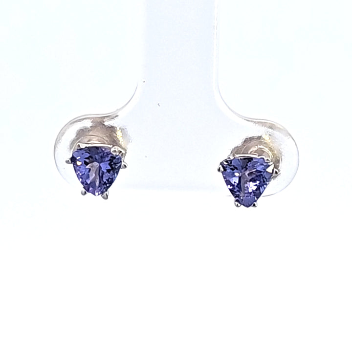 14KW Tanzanite Stud Earrings