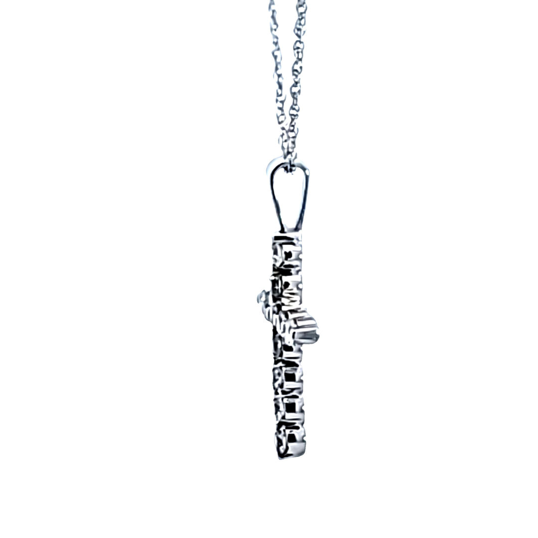 14KW Diamond Cross Pendant