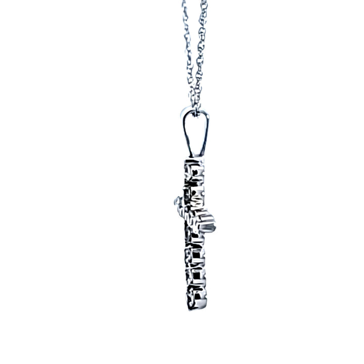 14KW Diamond Cross Pendant