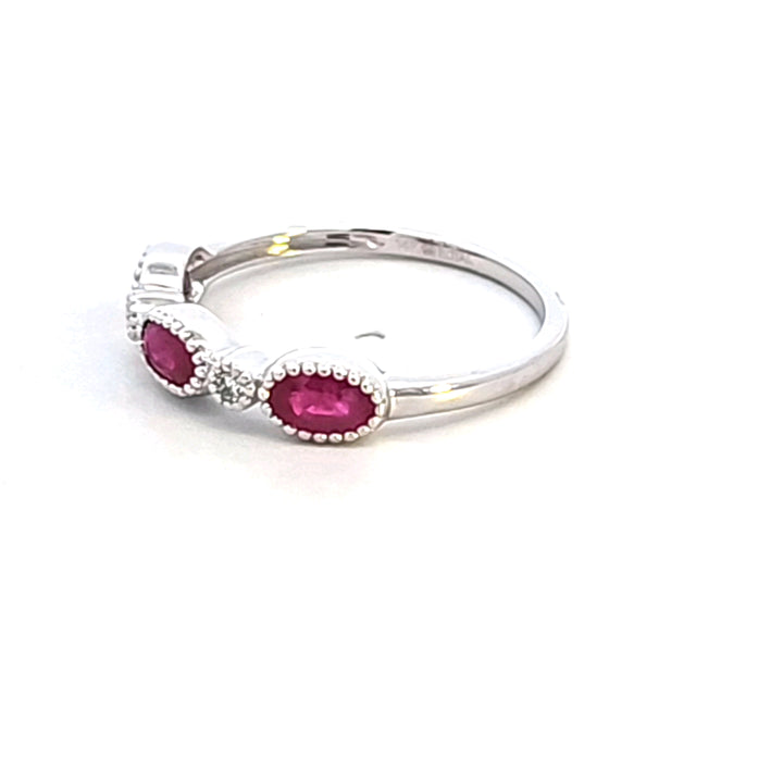 14KW Ruby and Diamond Ring