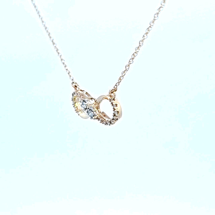 14KY Diamond Infinity Necklace