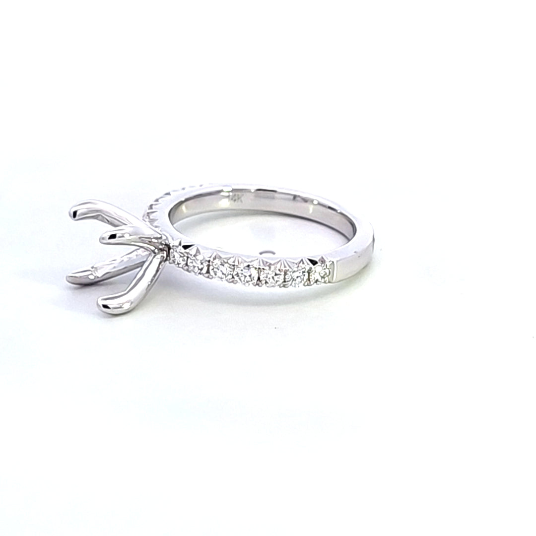 14KW Diamond Semi Mount Engagement Ring
