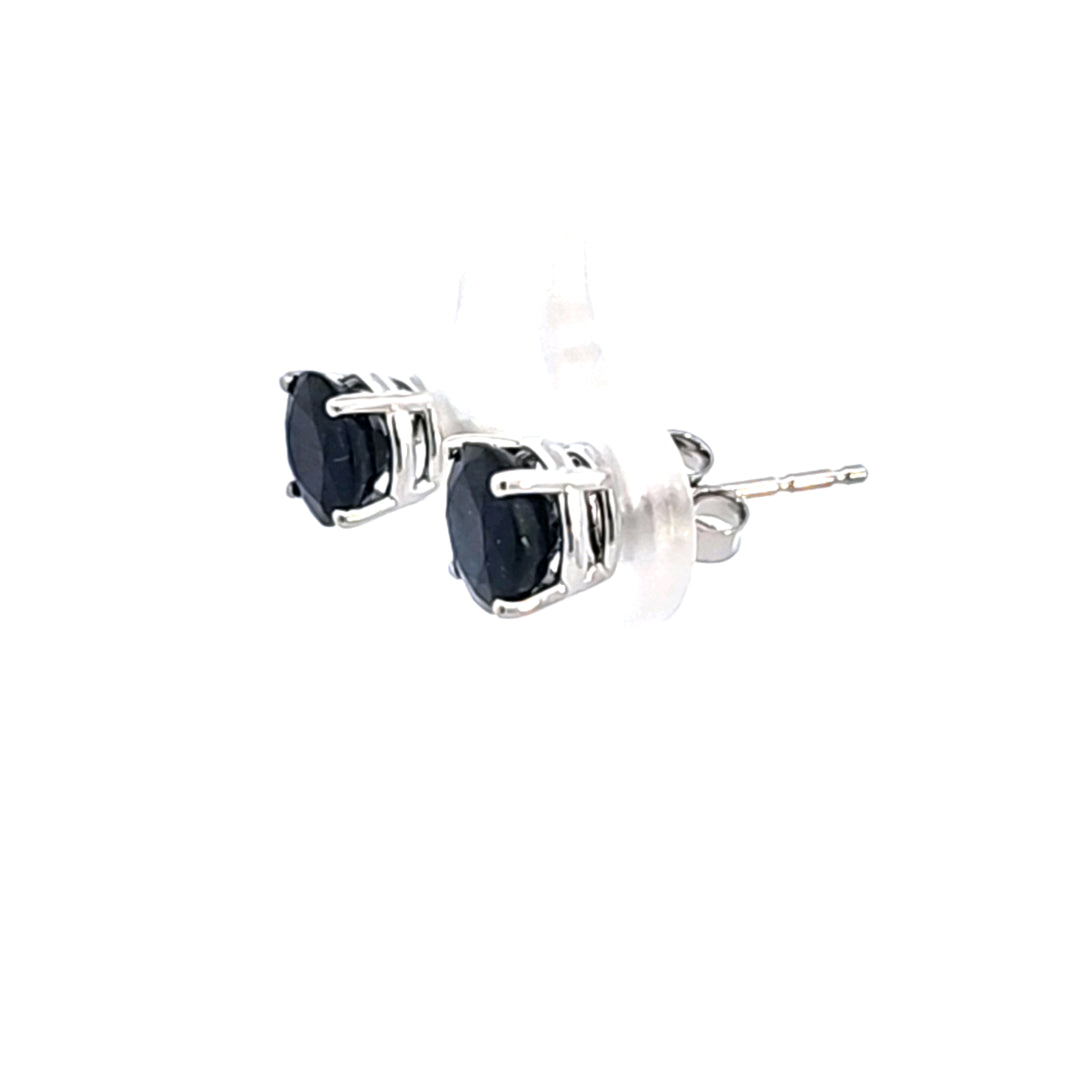 14KW Sapphire Stud Earrings