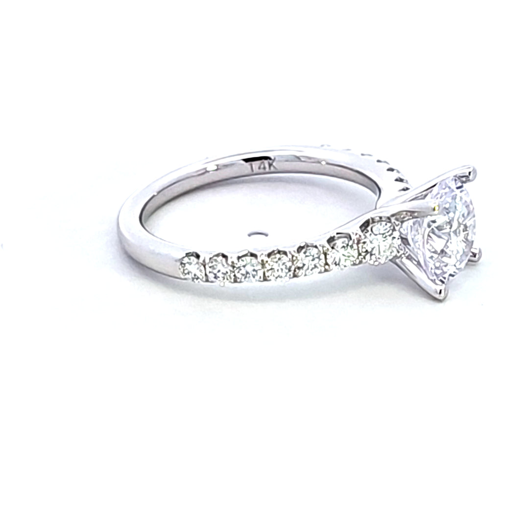 14KW Diamond Semi Mount Engagement Ring