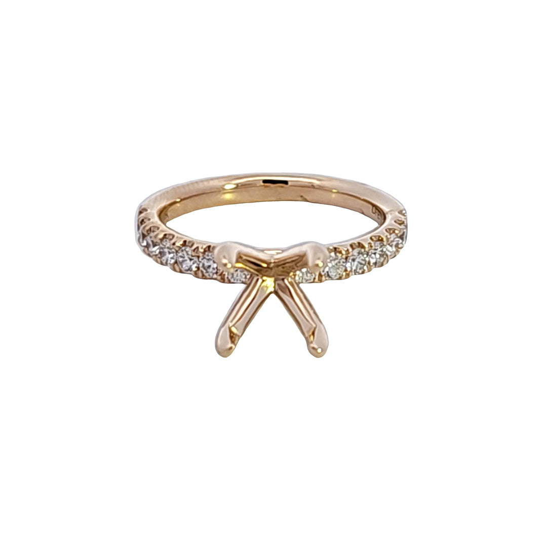 14KY Diamond Semi Mount Engagement Ring