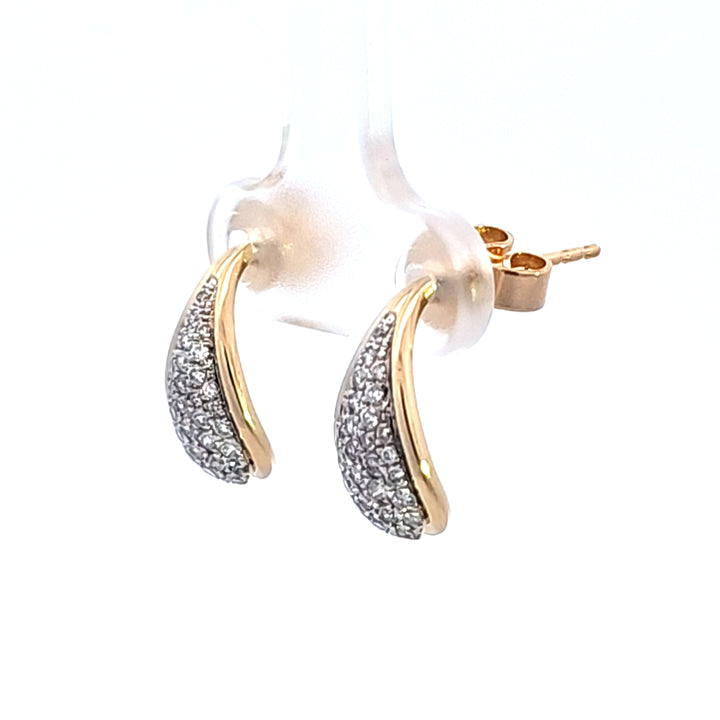 14KY Diamond Drop Earrings