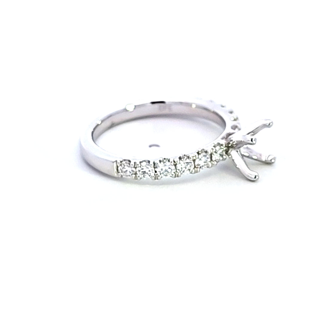 14KW Diamond Semi Mount Engagement Ring