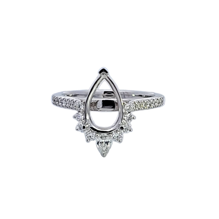 18KW Diamond Semi Mount Engagement Ring