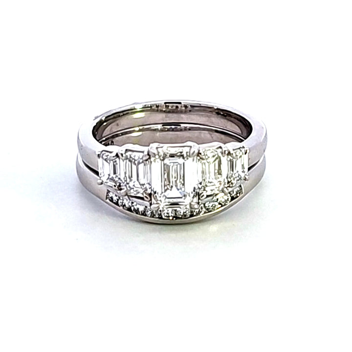 Platinum Lab Grown Wedding Set