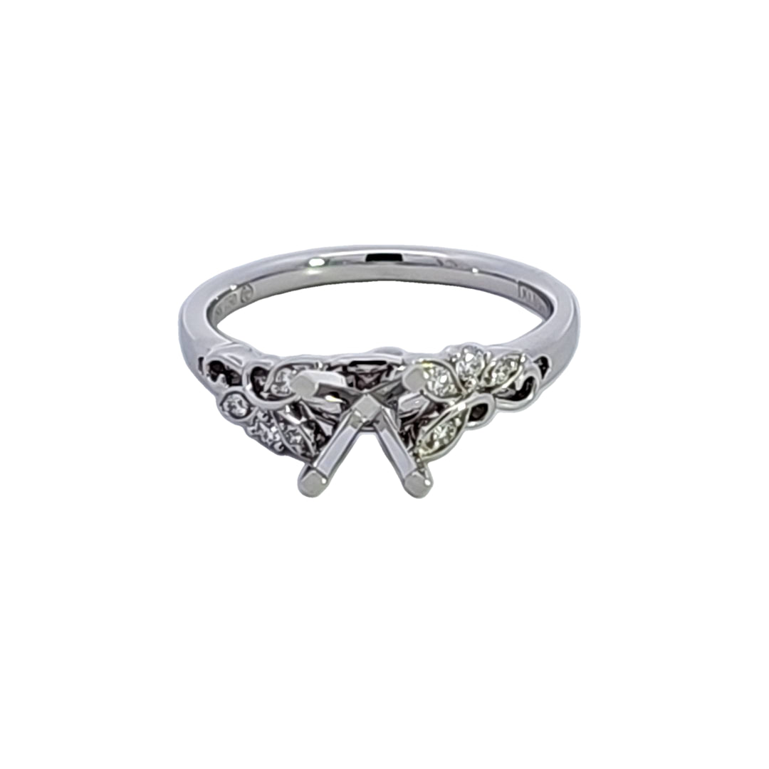 14KW Diamond Semi Mount Engagement Ring