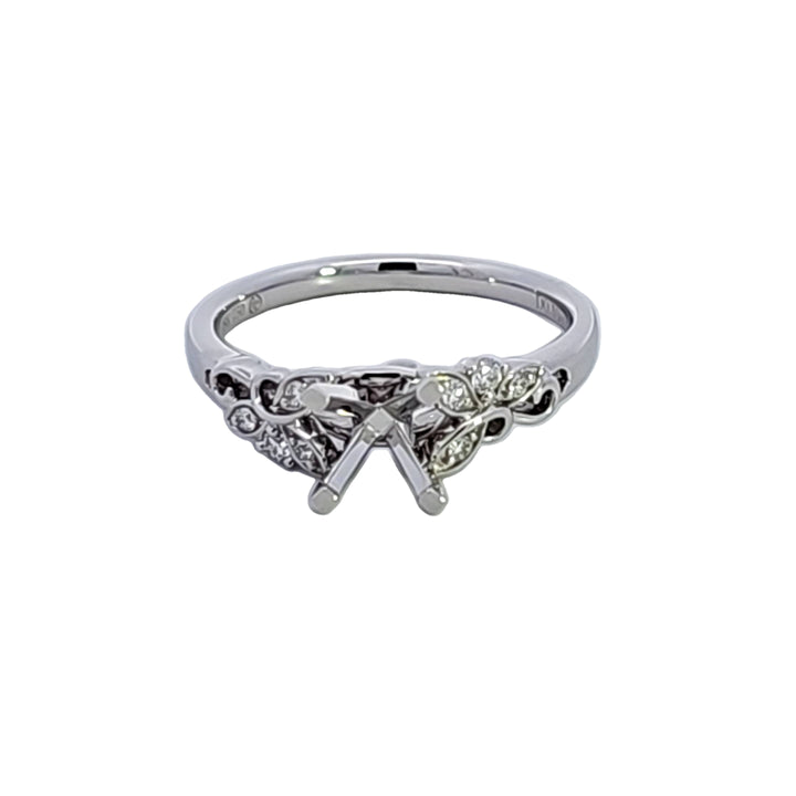 14KW Diamond Semi Mount Engagement Ring