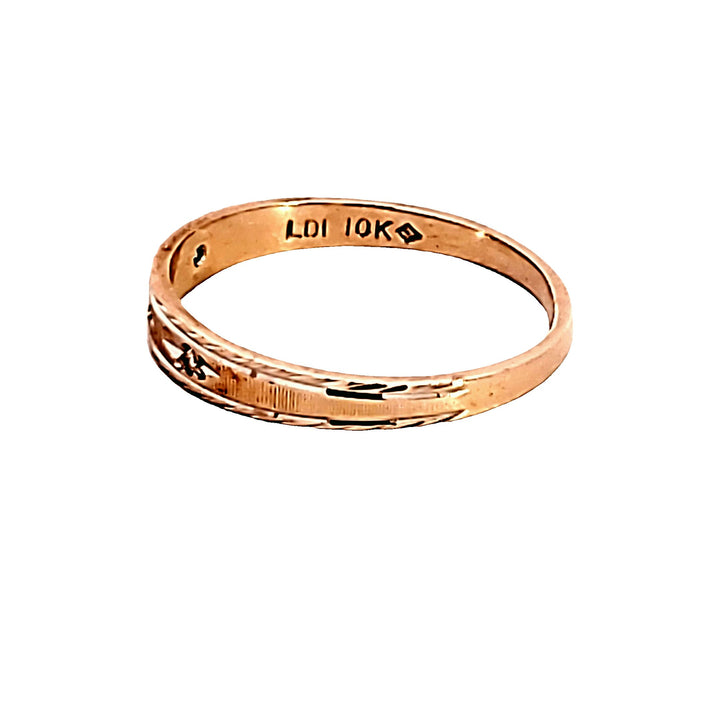 10KY Diamond Estate Wedding Band